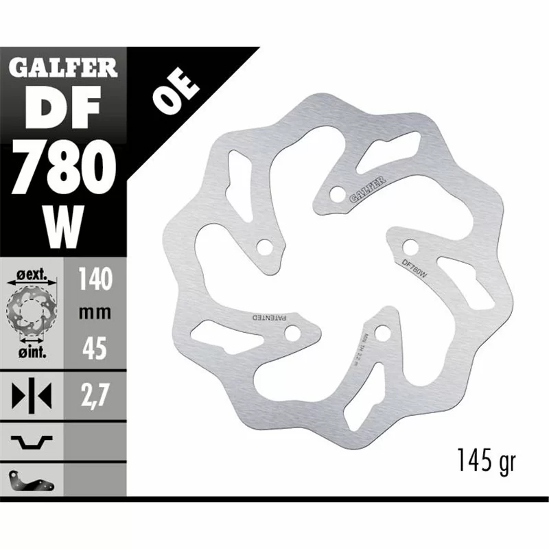 Galfer DF780W Brake Disco Wave Fixed