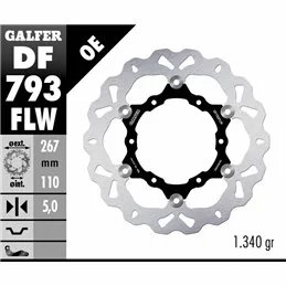 Galfer DF793FLW Bremsscheibe Wave Schwimmend