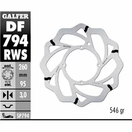 Galfer DF794RWS Disco Freno Wave Fisso