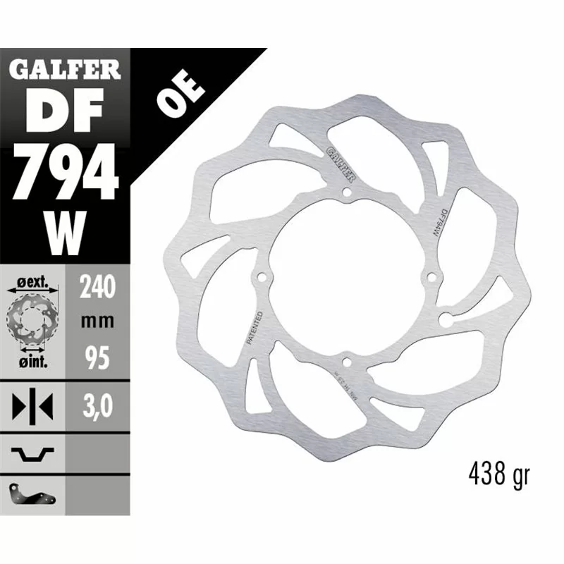 Galfer DF794W Bremsscheibe Wave Fixiert