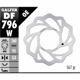 Galfer DF796W Disque De Frein Wave Fixe