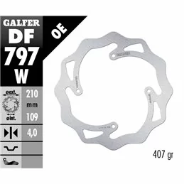 Galfer DF797W Brake Disco Wave Fixed