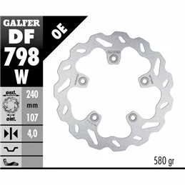 Galfer DF798W Bremsscheibe Wave Fixiert