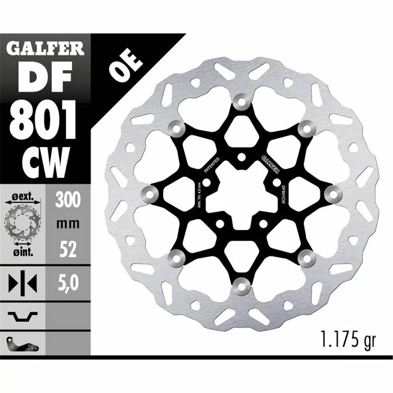 Galfer DF801CW Disco Freno Wave Flottante