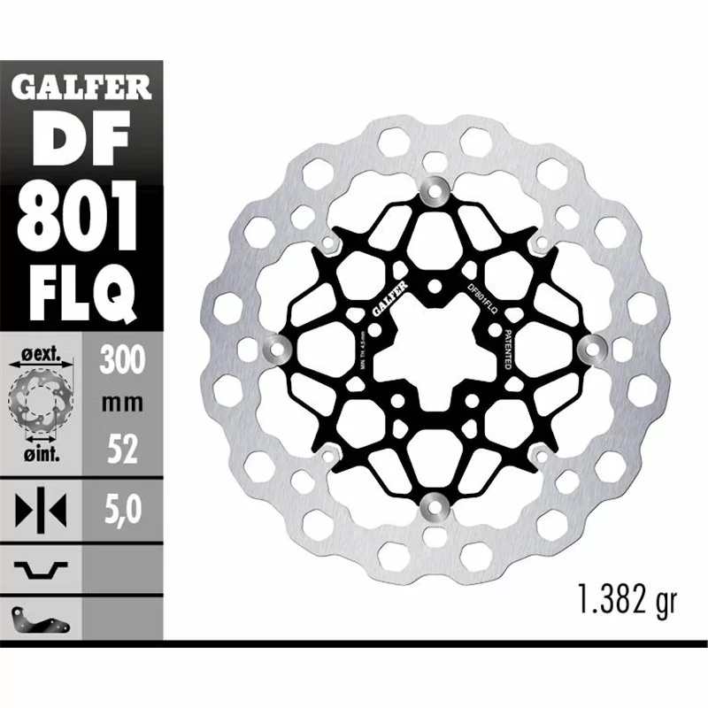 Galfer DF801FLQ Bremsscheibe Wave Schwimmend