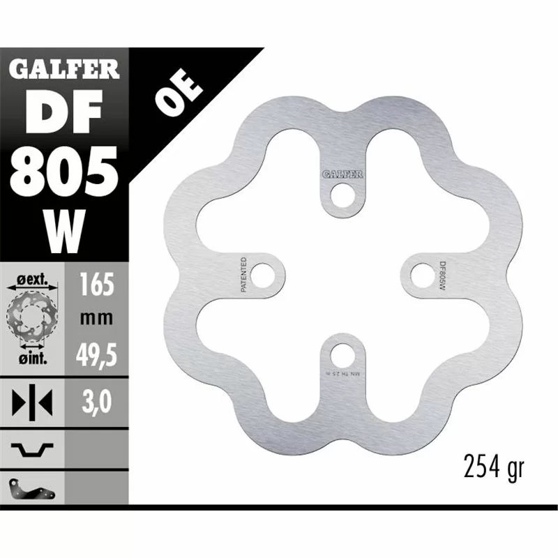 Galfer DF805W Disco Freno Wave Fisso