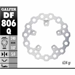 Galfer DF806Q Brake Disco Wave Fixed