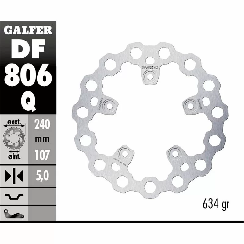 Galfer DF806Q Brake Disco Wave Fixed