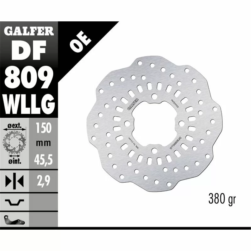 Galfer DF809WLLG Brake Disco Wave Fixed