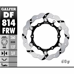 Galfer DF814FRW Brake Disc Wave Floating