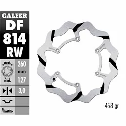 Galfer DF814RW Bremsscheibe Wave Fixiert