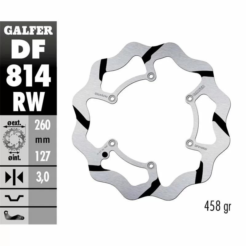 Galfer DF814RW Disque De Frein Wave Fixe