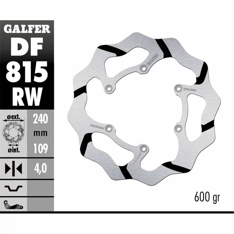 Galfer DF815RW Brake Disco Wave Fixed