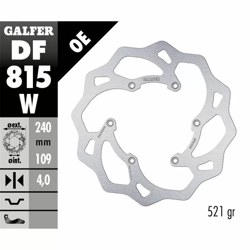 Galfer DF815W Bremsscheibe Wave Fixiert