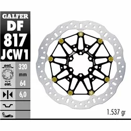 Galfer DF817JCW1G03 Bremsscheibe Wave Floatech