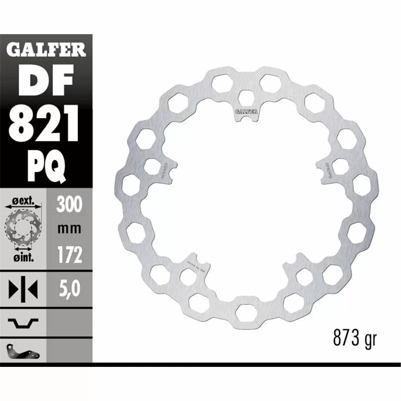 Galfer DF821PQ Brake Disc Wave Track