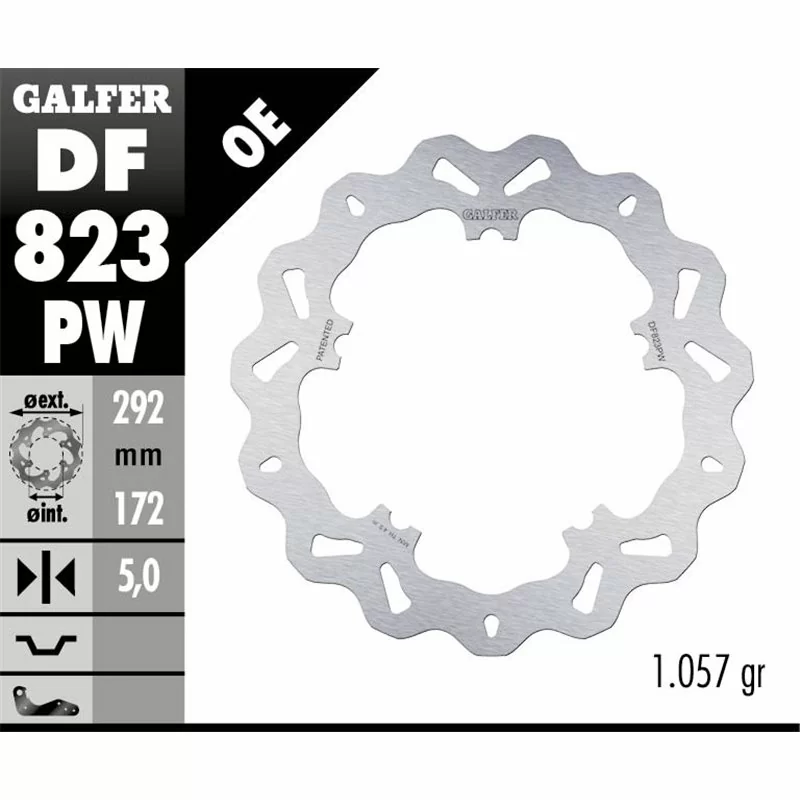 Galfer DF823PW Brake Disc Wave Track