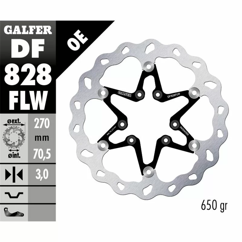 Galfer DF828FLW Disco de Freno Wave Flotante