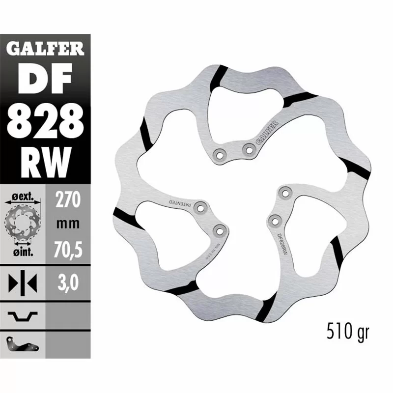 Galfer DF828RW Disco Freno Wave Fisso