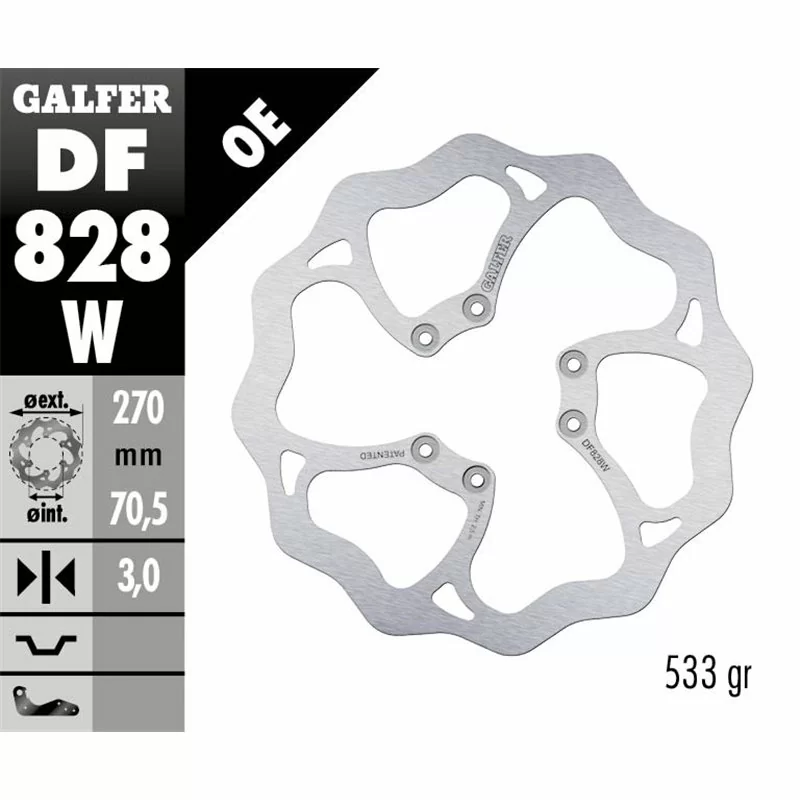 Galfer DF828W Disco Freno Wave Fisso