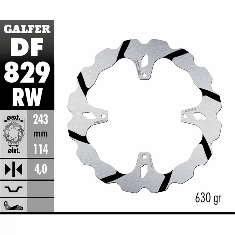 Galfer DF829RW Disque De Frein Wave Fixe