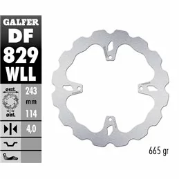 Galfer DF829WLL Bremsscheibe Wave Fixiert