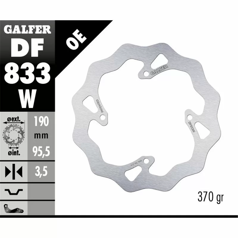 Galfer DF833W Bremsscheibe Wave Fixiert