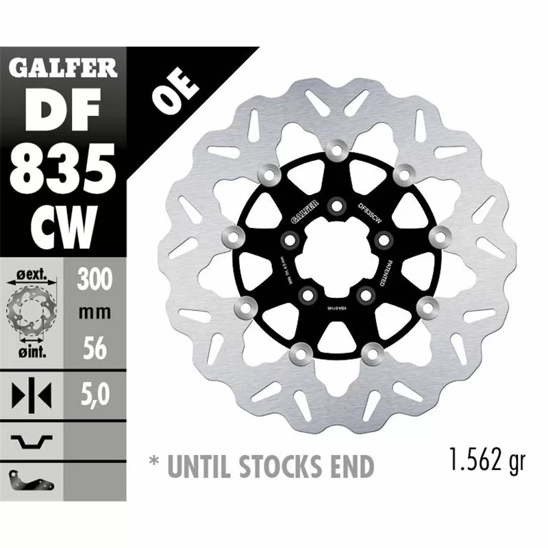 Galfer DF835CW Brake Disc Wave Floating