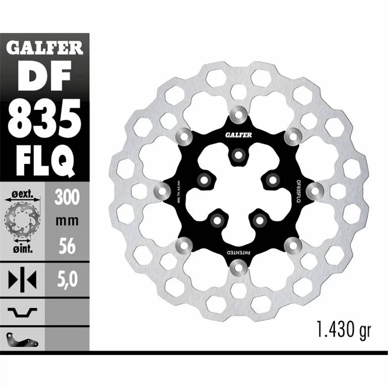 Galfer DF835FLQ Brake Disc Wave Floating