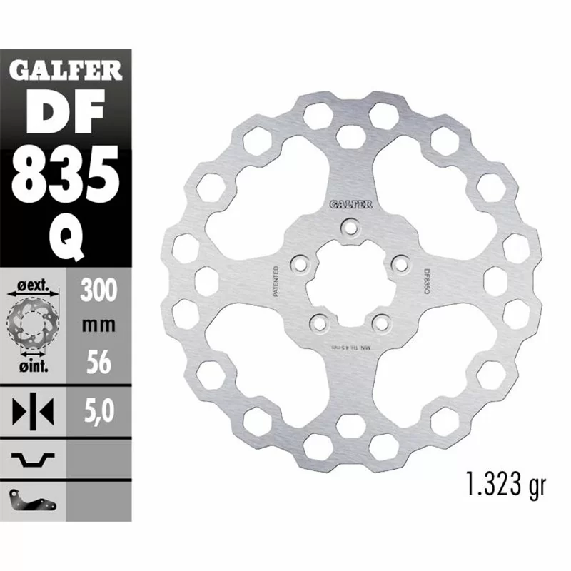 Galfer DF835Q Brake Disco Wave Fixed