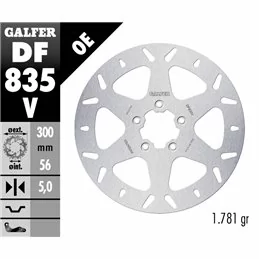 Galfer DF835V Brake Disco Wave Fixed