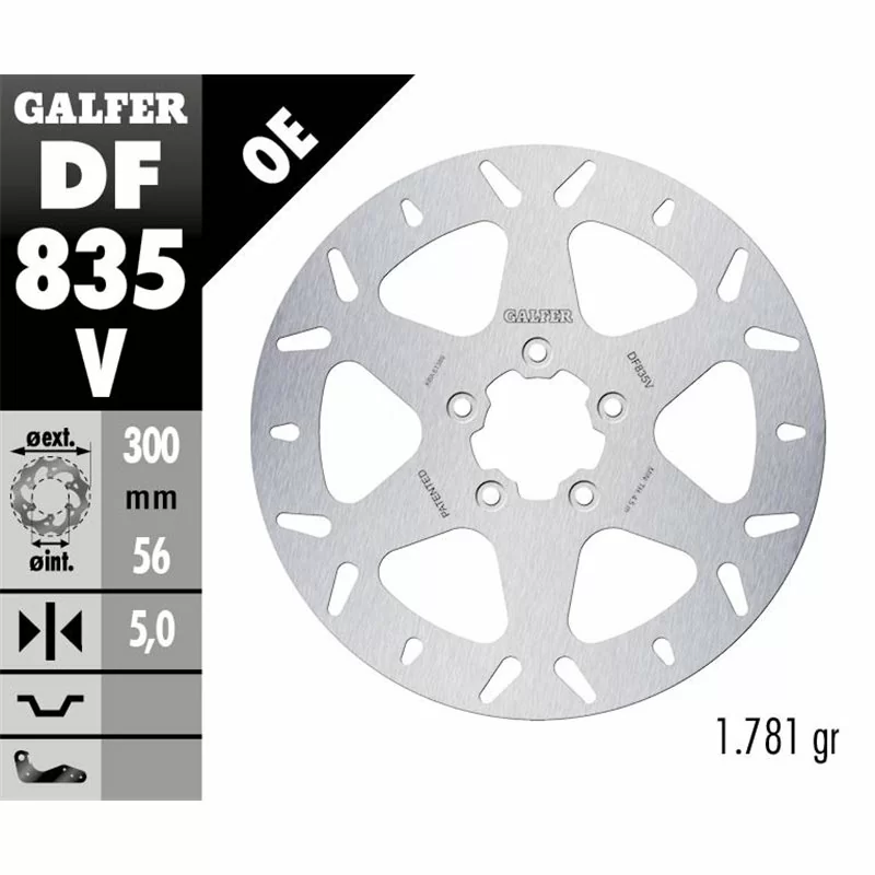 Galfer DF835V Bremsscheibe Wave Fixiert