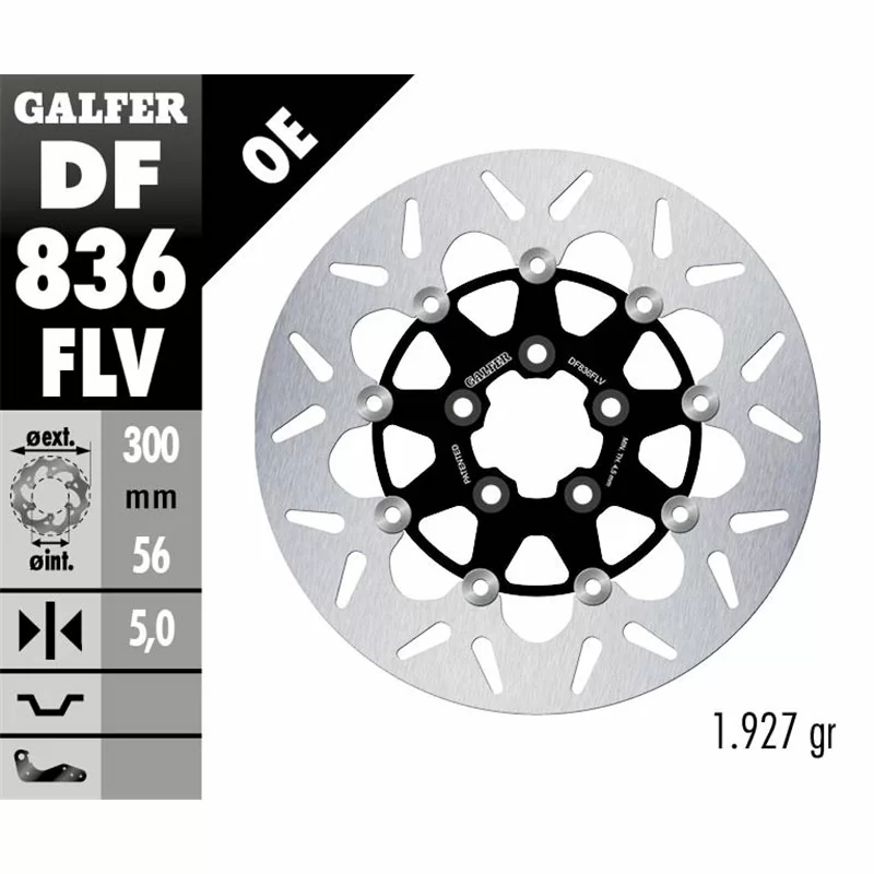 Galfer DF836FLV Bremsscheibe Wave Schwimmend