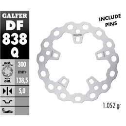 Galfer DF838Q Disque De Frein Wave Fixe