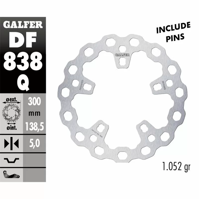 Galfer DF838Q Disque De Frein Wave Fixe