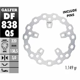 Galfer DF838QS Bremsscheibe Wave Fixiert