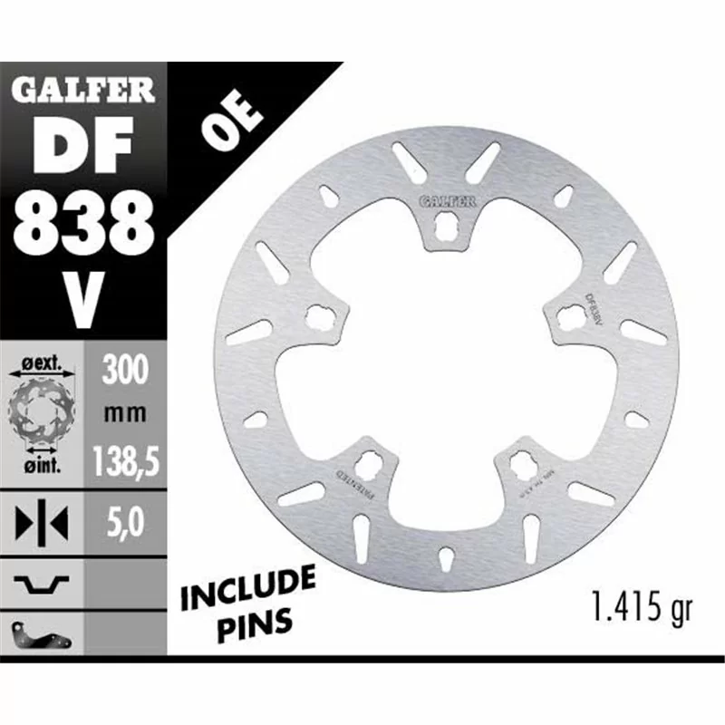 Galfer DF838V Bremsscheibe Wave Fixiert