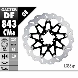 Galfer DF843CWD Brake Disc Wave Floating