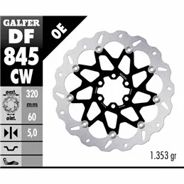 Galfer DF845CW Brake Disc Wave Floating