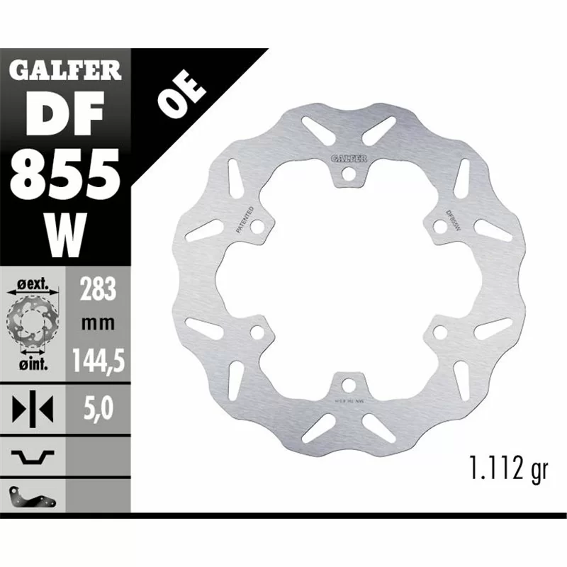 Galfer DF855W Disque De Frein Wave Fixe