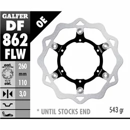 Galfer DF862FLW Brake Disc Wave Floating