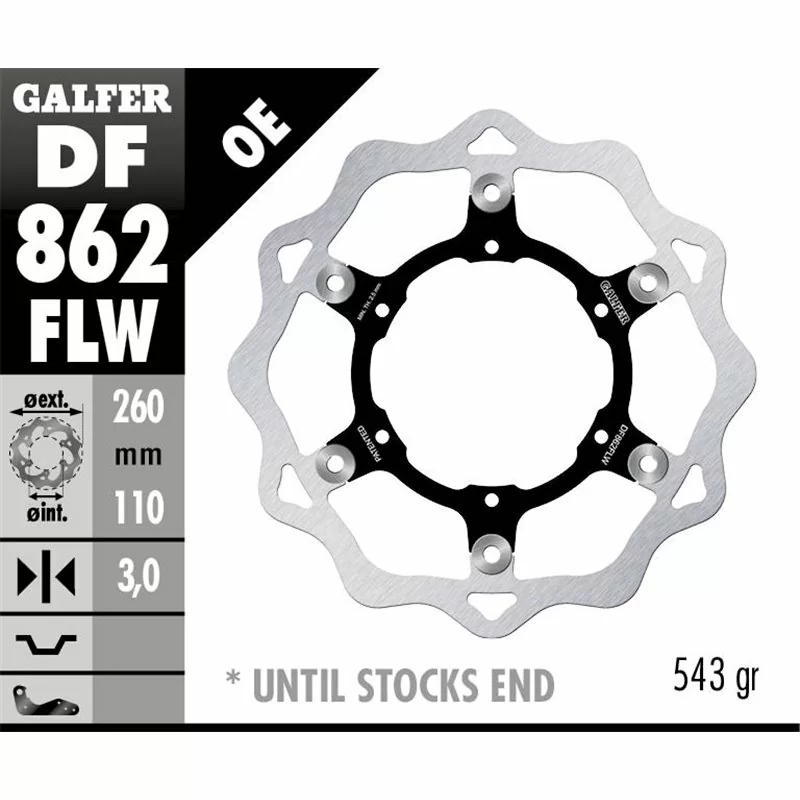 Galfer DF862FLW Disco de Freno Wave Flotante