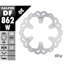 Galfer DF862W Brake Disco Wave Fixed