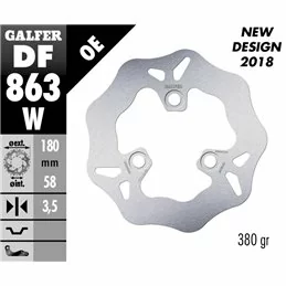 Galfer DF863W Disco Freno Wave Fisso