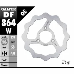 Galfer DF864W Brake Disco Wave Fixed