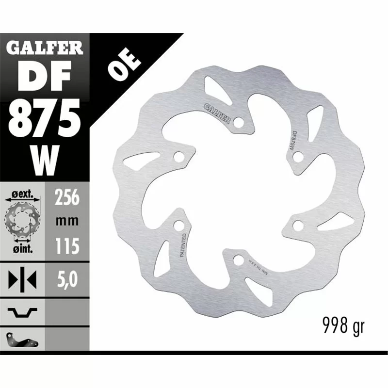 Galfer DF875W Disco Freno Wave Fisso