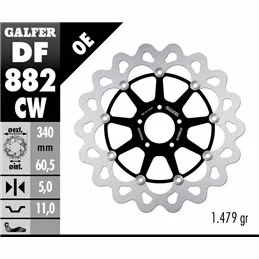 Galfer DF882CW Bremsscheibe Wave Schwimmend