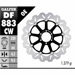 Galfer DF883CW Disque de Frein Wave Flottant