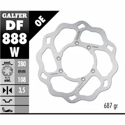 Galfer DF888W Brake Disco Wave Fixed