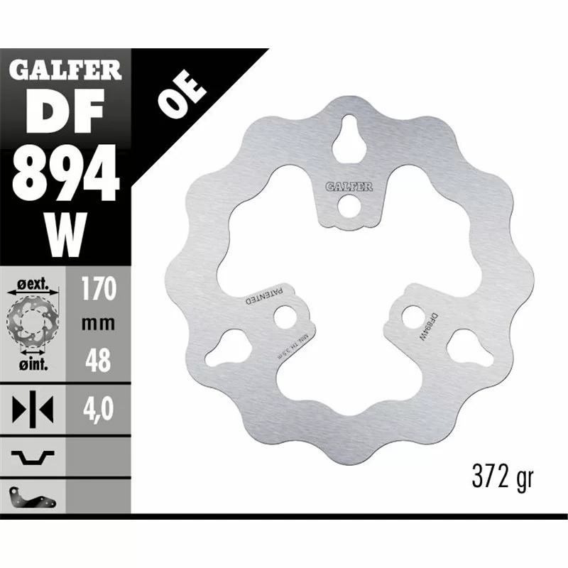 Galfer DF894W Disco Freno Wave Fisso